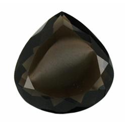24.41ct Gorgeous Shimmering Smoky Quartz Pear Cut (GEM-21782)