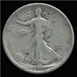 1918S Walking Liberty Half Dollar Better Grade (COI-6322)