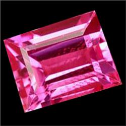 4.00ct Baguette Cut Top Sweet Pink Topaz Brazil Appraisal Estimate $10000 (GEM-22530)