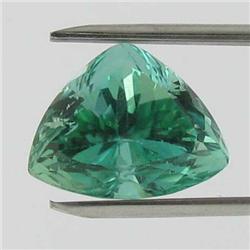 18.7ct Natural Deep Patroke Green Kunzite Trillion VS Appraisal Estimate $1403 Appraisal Estimate $4