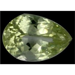 30.50ct Natural Pear Lemon Green Kunzite FLAWLESS Appraisal Estimate $3250 Appraisal Estimate $7625 