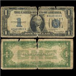 1934 $1 Silver Certificate Star Note Circulated Scarce (CUR-06002)