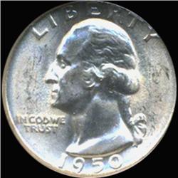 1950D Washington 25c Silver Quarter Coin Graded GEM (COI-6821)