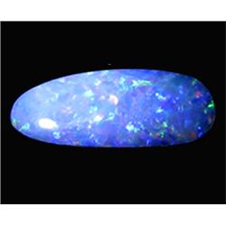1.67ct Australian Black Opal Doublet Full Fire (GEM-22611A)