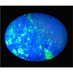 1.48ct Australian Black Opal Doublet Full Fire (GEM-22614B)