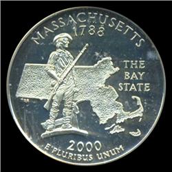 2000S US MA Silver Quarter Graded PR68 DCAM (COI-5424)