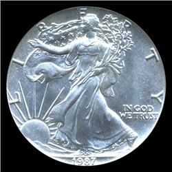 1987 Silver Eagle Graded MS69 (COI-4874)