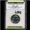 Image 3 : 1981 Washington 25c Quarter Coin Graded GEM (COI-6891)