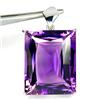 74.75ct Ornate Pendant Rectangle Cut Purple Amethyst  (JEW-1581)