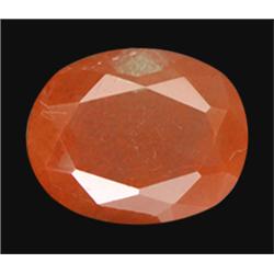 2.05ct Oval Cut Copper Orange Natural Andesine Appraisal Estimate $820 (GEM-15270)