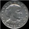 1981D Anthony Dollar Coin Graded GEM (COI-6923)