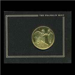 .75oz Franklin Mint PR70 DCAM 24k plated Sterling Silver Round History of the American Presidency R.