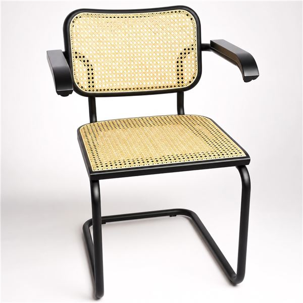 Knoll Cesca Collection Dining Armchair with Ebonized Beech Wood Finish