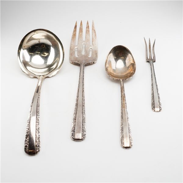 4pc Towle Candlelight Sterling Silver Flatware Set