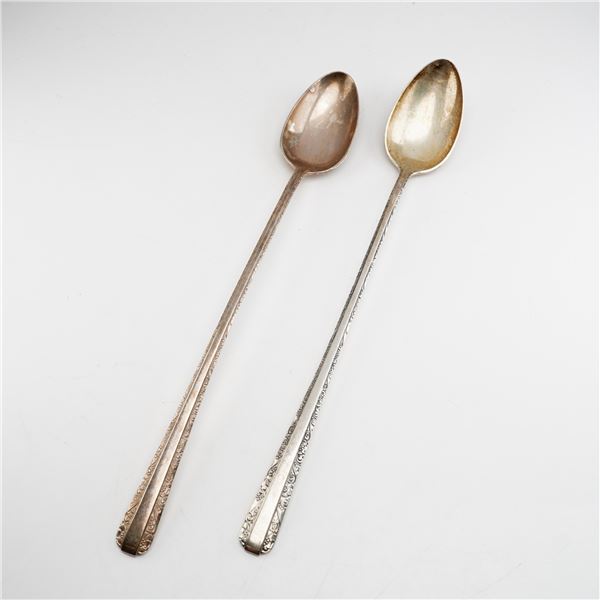 2pc Towle Candlelight Sterling Silver Iced Tea Spoons