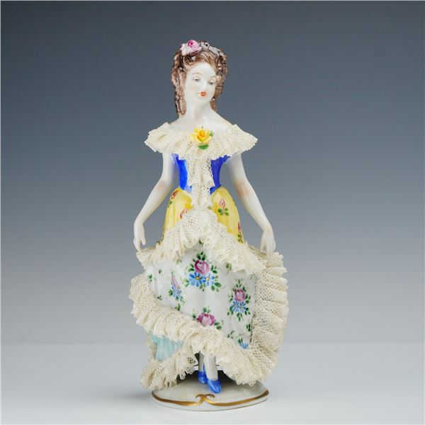 Volkstedt Dresden Porcelain Lace Figurine