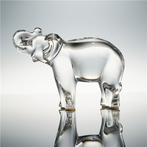 Baccarat Crystal Small Elephant Figurine