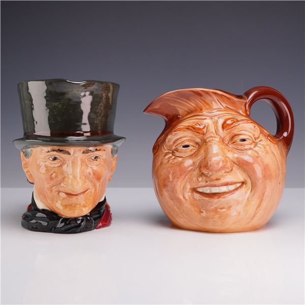 Two Royal Doulton Large Character Jugs, John Peel and John Barleycorn Old Lad