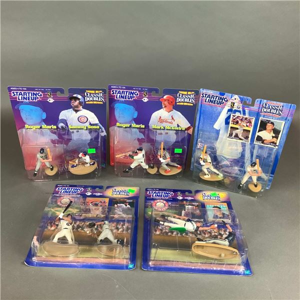 5pc Starting Lineup Classic Doubles MLB Baseball Action Figures
