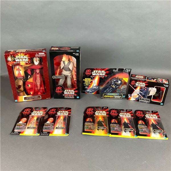 9 Hasbro Action Figures and Accessories, Star Wars Episode I The Phantom Menace