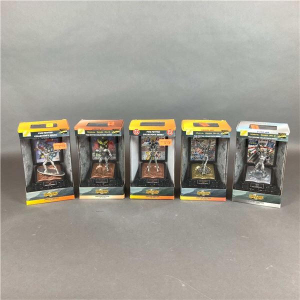 5 Comic Book Champion Figurines, Marvel and DC Comics