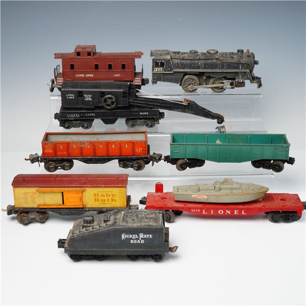 8pc Vintage Lionel O Gauge Model Railway Freight Components