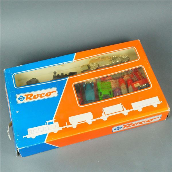 Assortment of Roco and Mixed Die-Cast Model Vehicles and Railway Stock