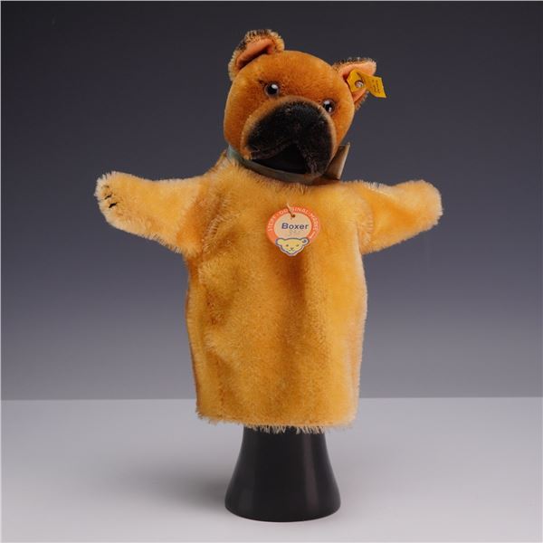 Steiff Original Hand Puppet, Boxer Dog