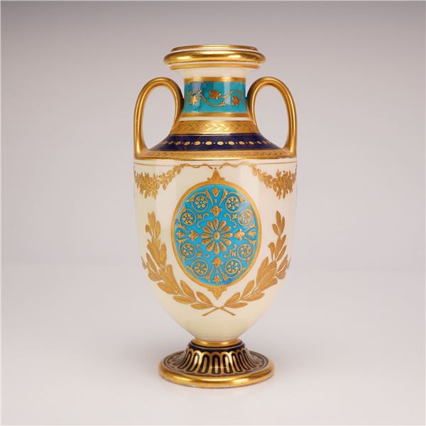 Mortlock's Oxford Street English Neoclassical Porcelain Vase