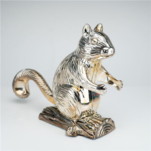 Godinger Silver Art Co. Silver-Plated Squirrel-Form Nutcracker with Original Box