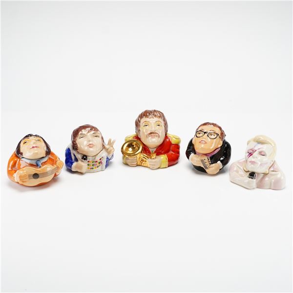 5pc Kevin Francis Face Pots Collection, Musician Theme