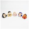 Image 1 : 5pc Kevin Francis Face Pots, Cultural Icon Collection