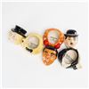 Image 3 : 5pc Kevin Francis Face Pots, Cultural Icon Collection