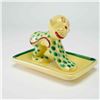Image 1 : French Hand Painted Ceramic Leopard Jewelry Tray