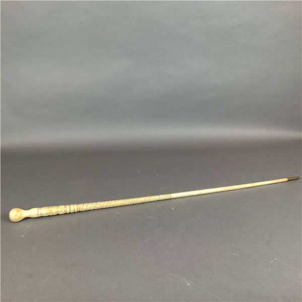 Carved Bone Walking Cane