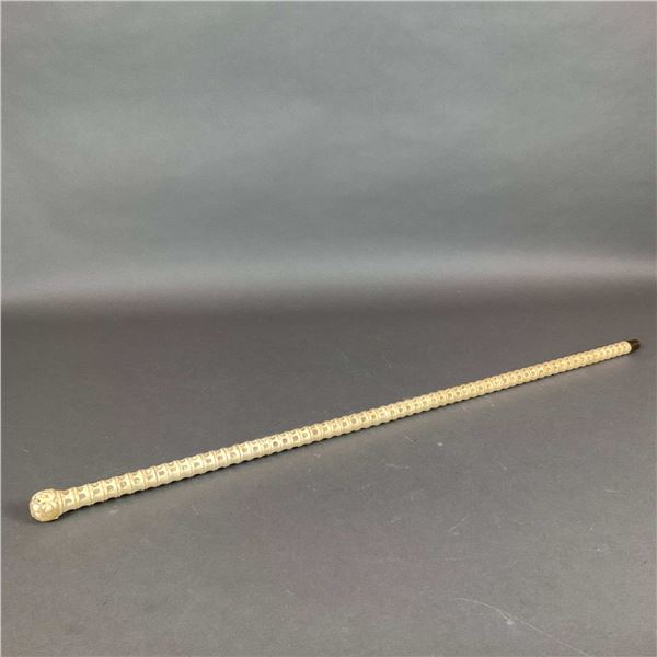 Carved Bone Walking Cane