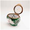 Image 2 : 19th Century Hand Painted Enamel Treasure Box