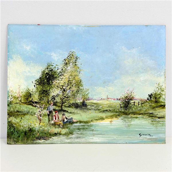 Jean Grenville, A Spring Day, Oil on Board