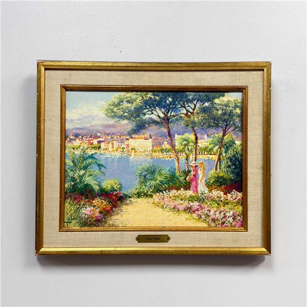 Louis Fabien (French, 1924-2016), French Riviera Coastal Scene, Oil on Canvas