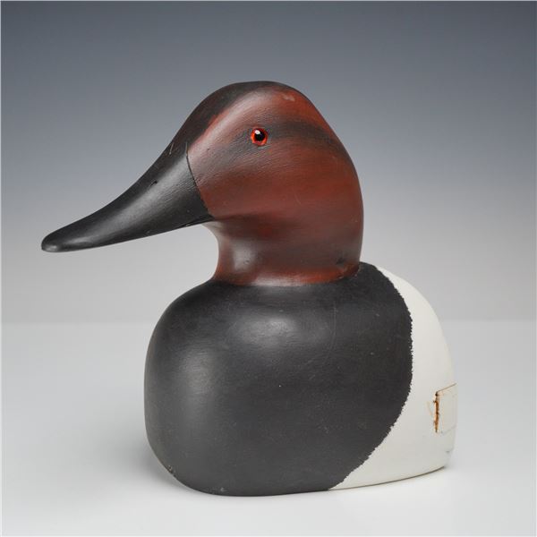 Redhead Drake Duck Decoy Head Wall Sculpture