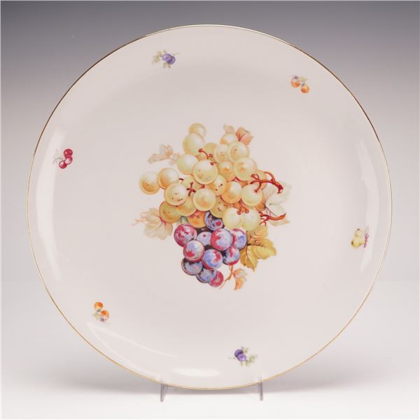 Schumann Arzberg German Porcelain Fruit Motif Charger from the Rubin Collection