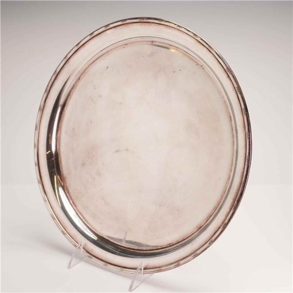 Elkington and Co. Silver Plate Round Serving Tray
