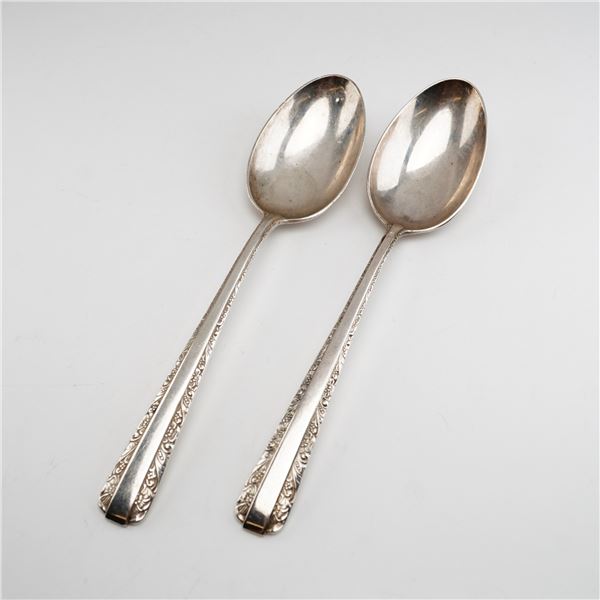 2pc Towle Candlelight Sterling Silver Spoons