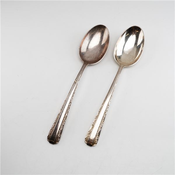 2pc Towle Candlelight Sterling Silver Spoons