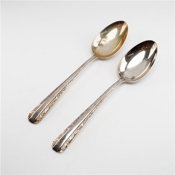 2pc Towle Candlelight Sterling Silver Spoons