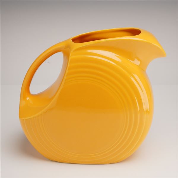 Homer Laughlin Fiesta Ceramic Disk Water Pitcher, Yellow Glaze
