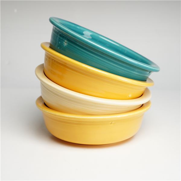 4pc Homer Laughlin China Company, Fiesta, Fruit Bowls