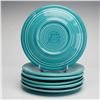 Image 2 : 6pc Homer Laughlin, Fiesta Turquoise Color Saucers