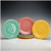 Image 1 : 6pc Homer Laughlin, Fiesta, Multicolor Dinner Plates