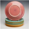 Image 2 : 6pc Homer Laughlin, Fiesta, Multicolor Dinner Plates